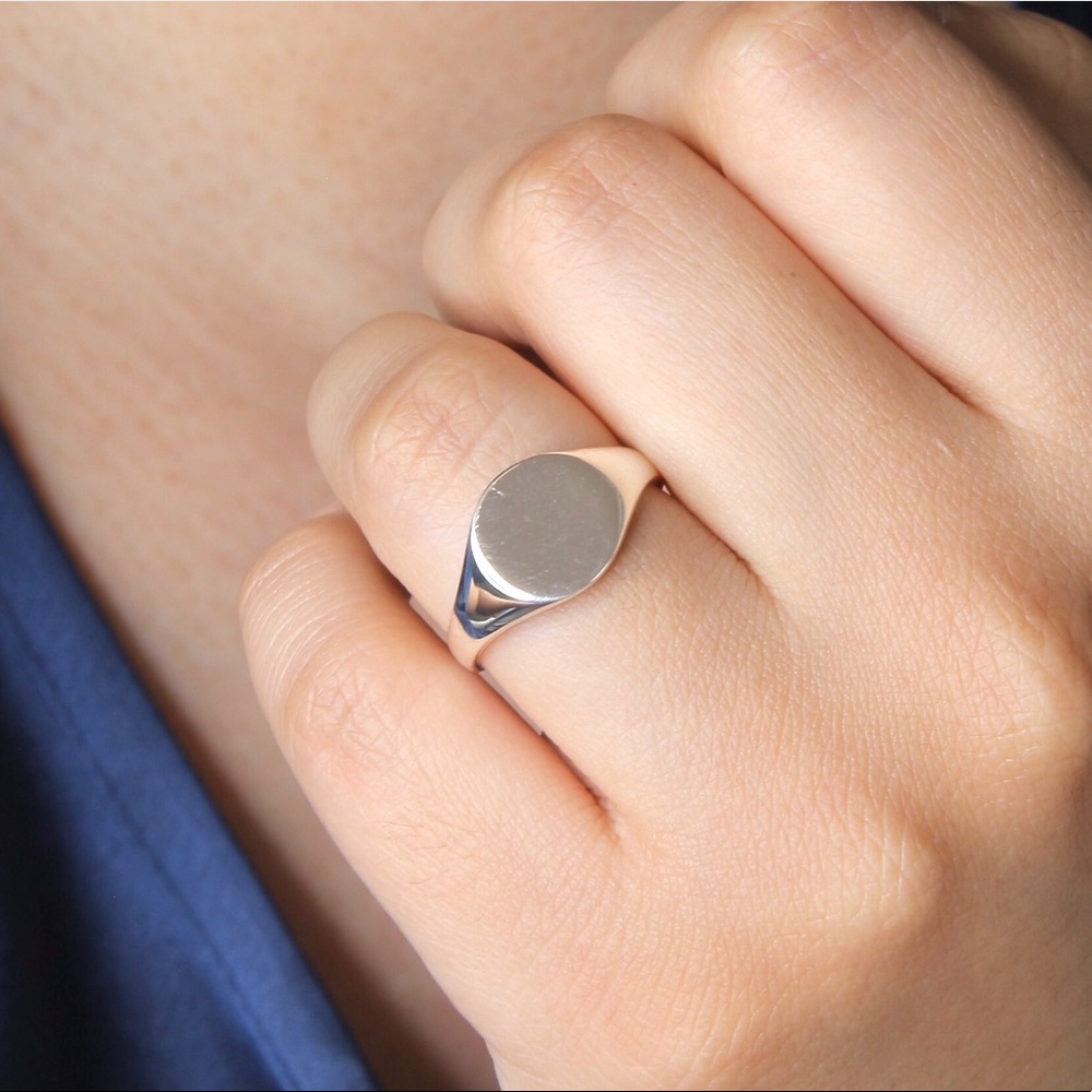 Round Signet Ring | Sterling Silver 925